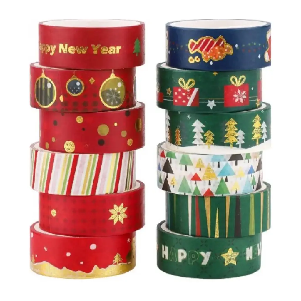 CINTA ADHESIVA NAVIDEÑA 15MMX10M