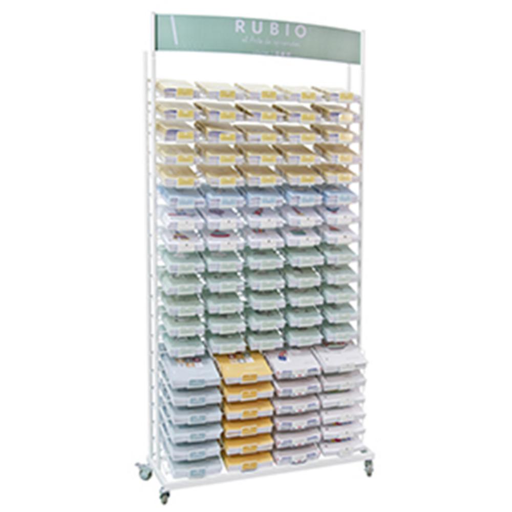 CUADERNOS RUBIO EXPOSITOR DE PARED FRONTAL SURTIDO 1.285 UNIDADES