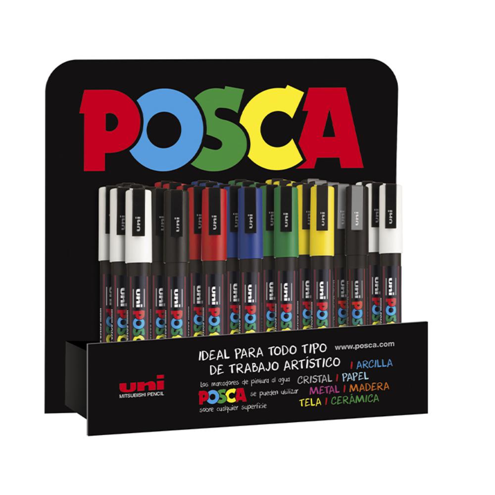 ROTULADOR POSCA PC-3M EXPOSITOR 36 UNIDADES