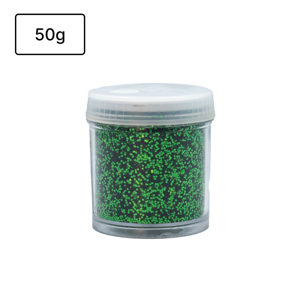 PURPURINA VERDE METALIZADO BRILLANTE BOTE 50G 