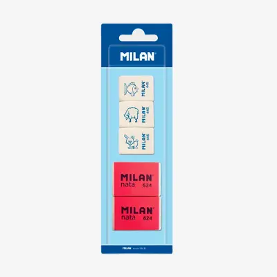 GOMAS MILAN 445 MIGA DE PAN+NATA 624 BLÍSTER 5 UNIDADES