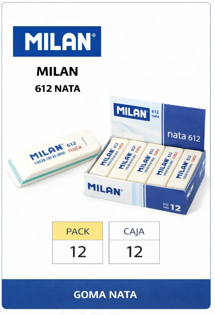 GOMAS MILAN NATA 612 BISELADAS