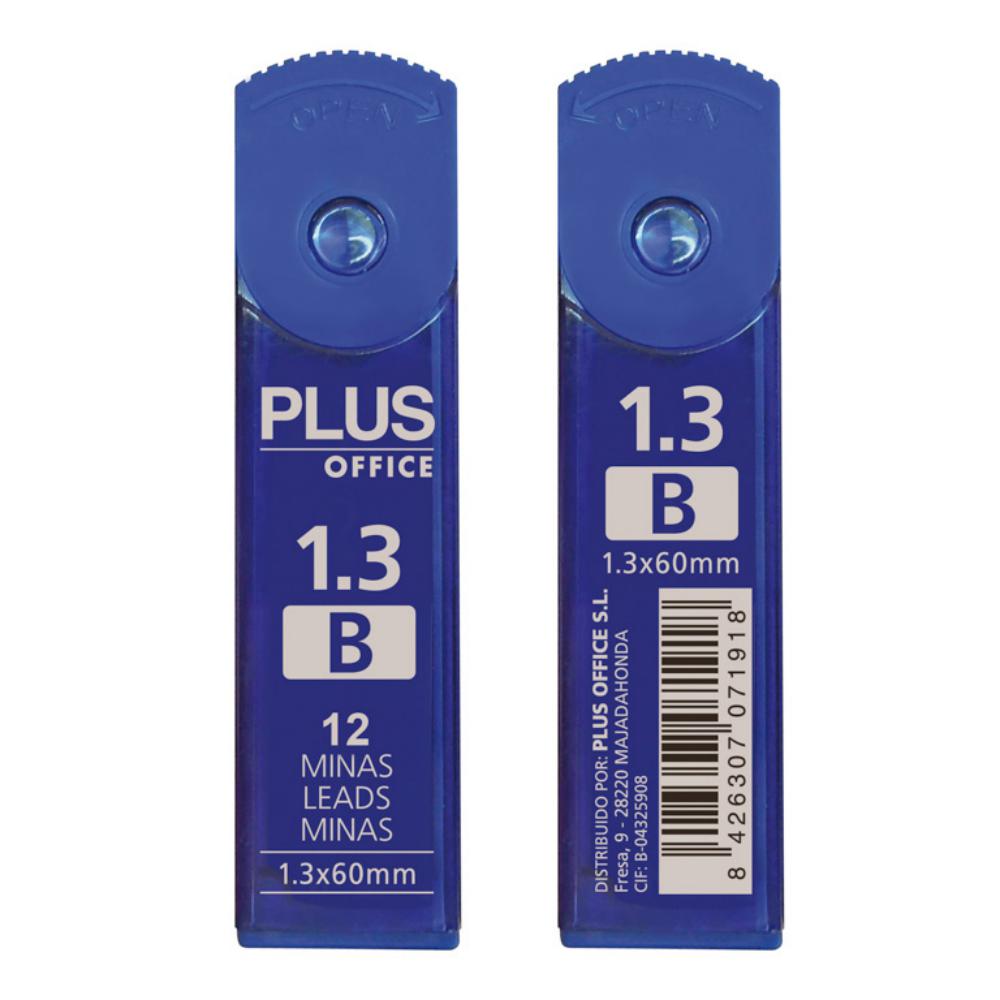 MINAS PLUS OFFICE 1 3 MM B TUBO 12 UDS