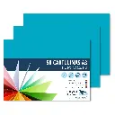 CARTULINAS A3 TURQUESA RAYLU 180G 50 HOJAS