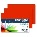 CARTULINAS A3 ROJO RAYLU 180G 50 HOJAS