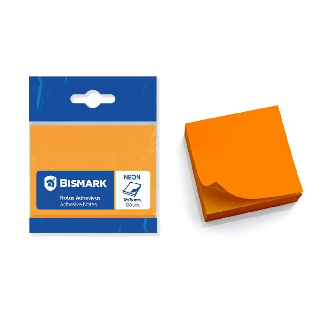 NOTA ADH.BISMARK 75X75 NARANJA