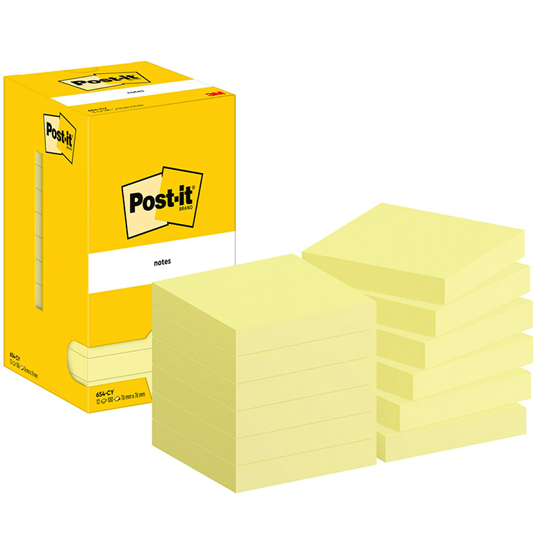 NOTA ADH.POST-IT 76X76 AMARILLO