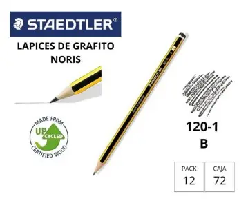 LÁPIZ DE GRAFITO STAEDTLER NORIS 120–1B CABEZA  NEGRA