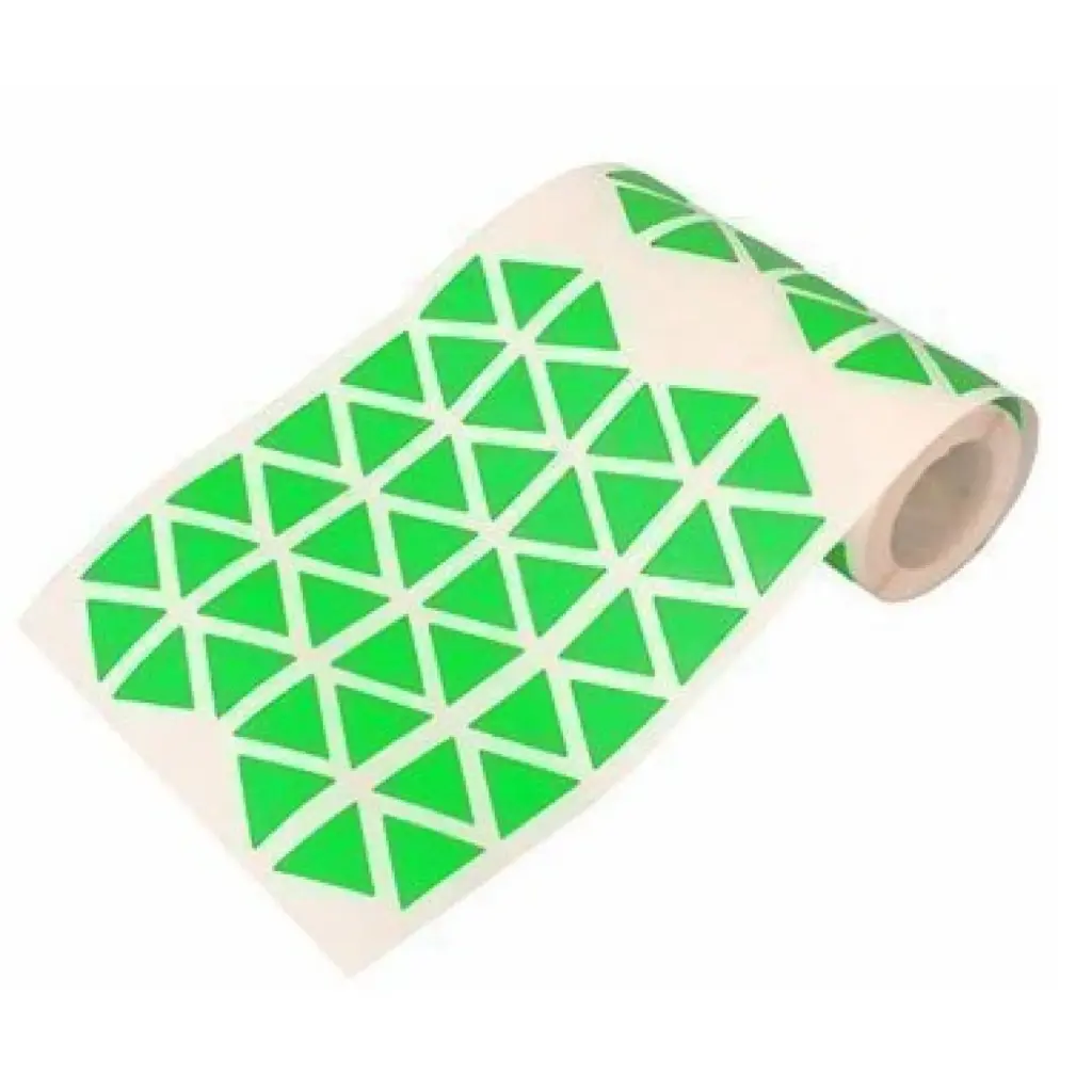 GOMETS TRIÁNGULO MEDIANO 15 × 15 × 15 MM VERDE INETA