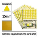 GOMETS TRIANGULO MEDIANO Ø 15 MM AMARILLO