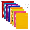 BLOC ESPIRAL A5 TAPA EXTRADURA 80 HOJAS 90 GRAMOS LISO