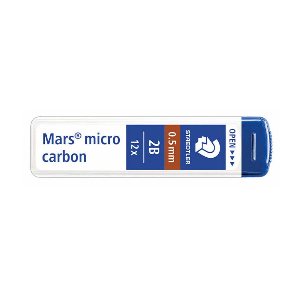MINAS MARS MICRO GRAFITO 0,5MM  2B TUBO 12 UDS STAEDTLER