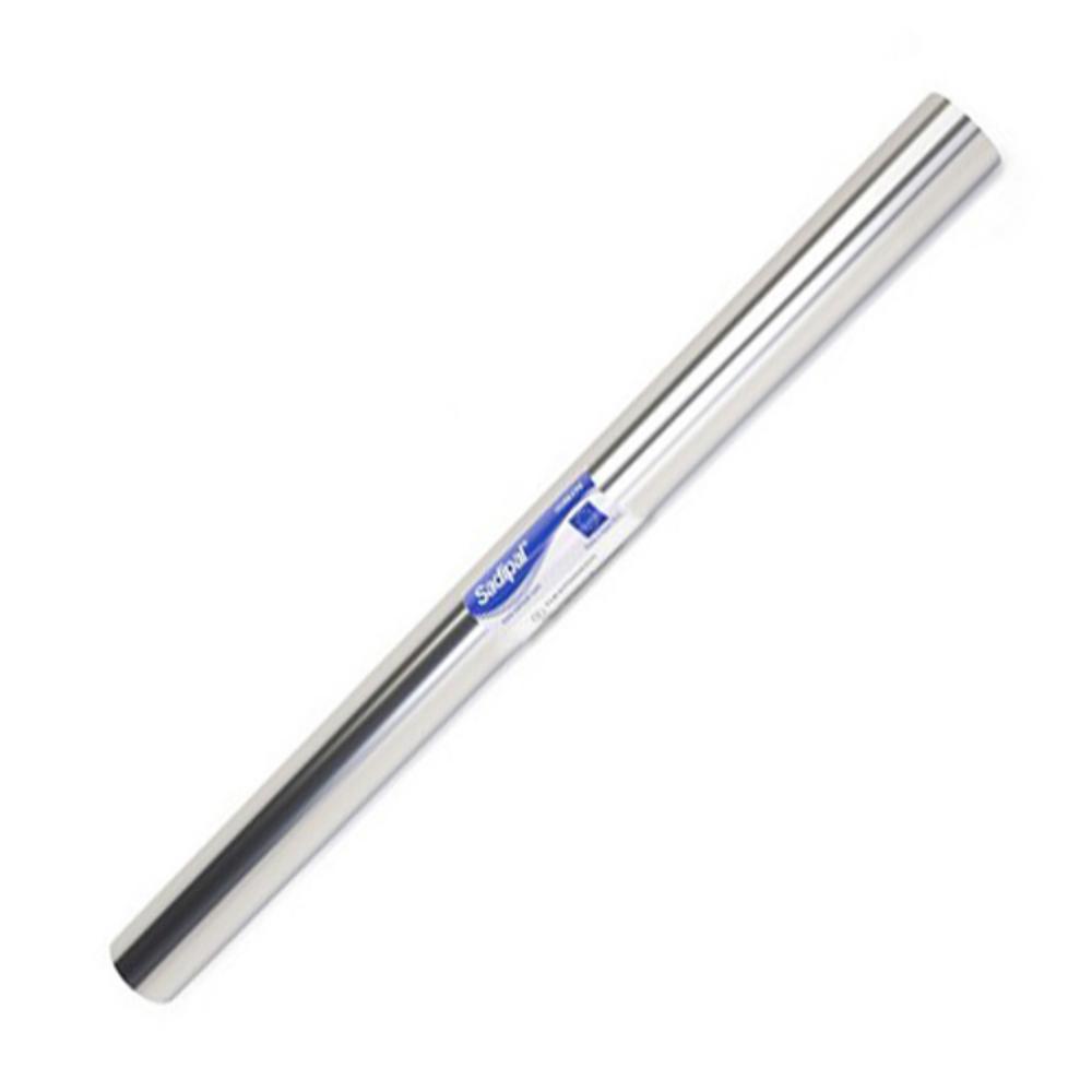 FORRALIBROS ADHESIVO OPACO COLOR PLATA 0,50x3MT 50 MICRAS SADIPAL