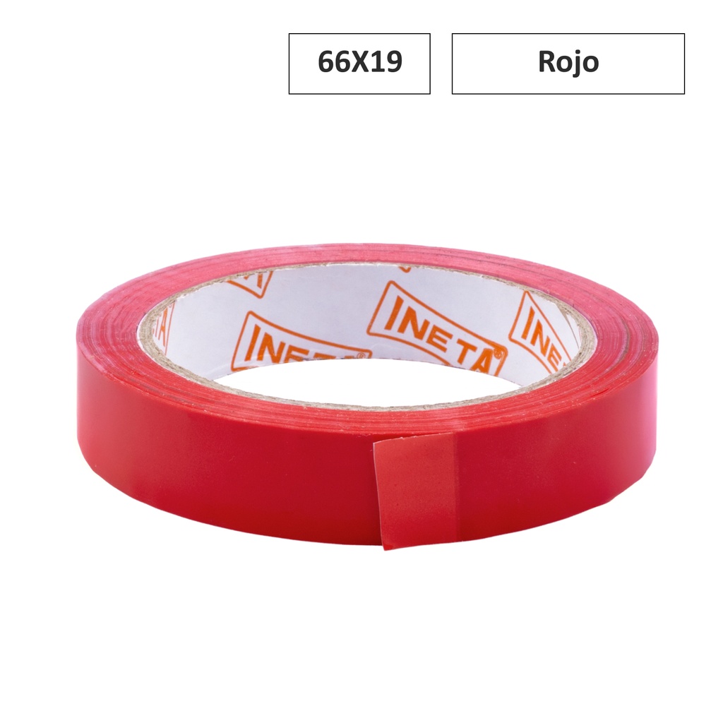 CINTA ADHESIVA 66X19 ROJO