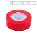 CINTA ADHESIVA ROJO 19MM×33M 