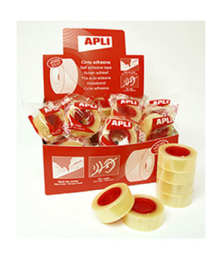 CINTA ADHESIVA APLI TRANSPARENTE 19MM×33M