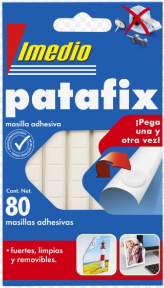 MASILLA ADHESIVA PATAFIX REMOVIBLE 80 UNIDADES IMEDIO