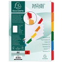 SEPARADOR A4 EXACOMPTA NATURE FUTURE CARTÓN 6 PESTAÑAS