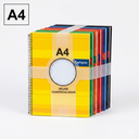 BLOC ESPIRAL CAMPUS A4 TAPA EXTRADURA 80 HOJAS 70G MILIMETRADO