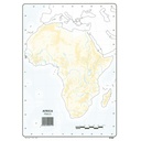 MAPAS DE ÁFRICA FÍSICO BLOC 50 HOJAS
