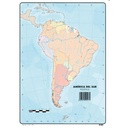 MAPAS DE AMERICA DEL SUR FISICO BLOC 50 HOJAS