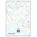 MAPAS DE ASIA POLITICO BLOC 50 HOJAS