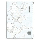 MAPAS DE PLANISFERIO POLITICO BLOC 50 HOJAS