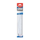 REGLA GEOMÉTRICA MAPED 20CM TRANSPARENTE