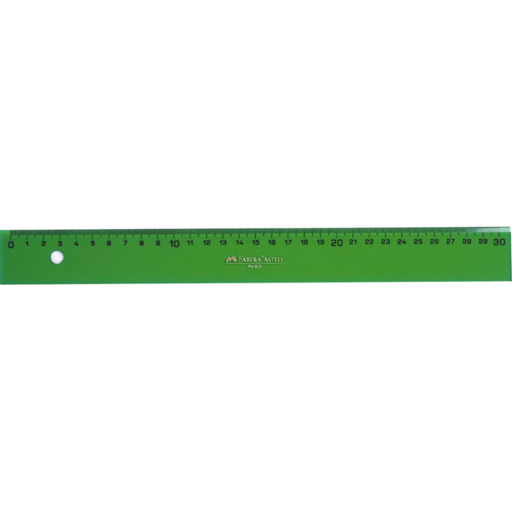 REGLA TÉCNICA FABER-CASTELL 30CM VERDE