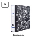 ARCHIVADOR DE PALANCA FOLIO NEGRO JASPEADO