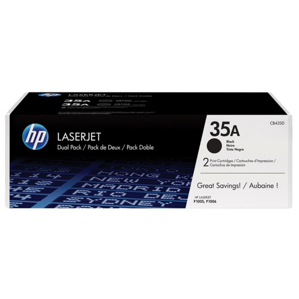 TONER HP 35A CB435AD NEGRO PACK2