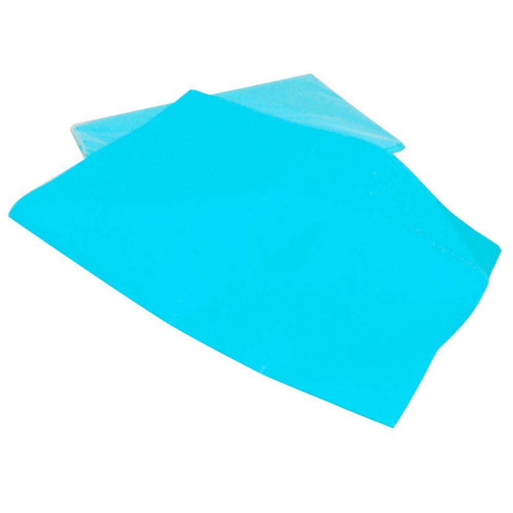 PAPEL SEDA RESMA 500H 50×75 CM 18G AZUL CELESTE MANO 25 HOJAS