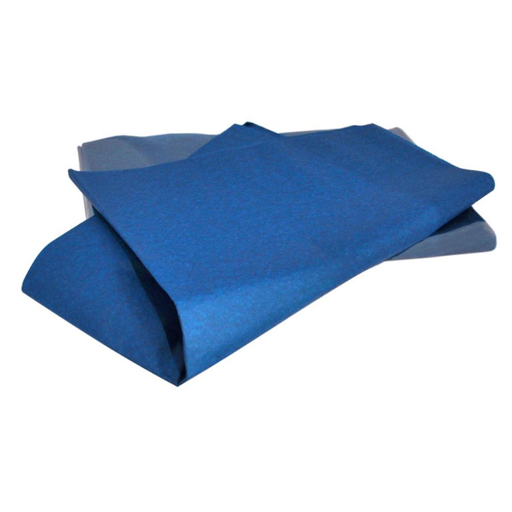 PAPEL SEDA RESMA 500H 50×75CM 18 G AZUL OSCURO MANO 25 HOJAS