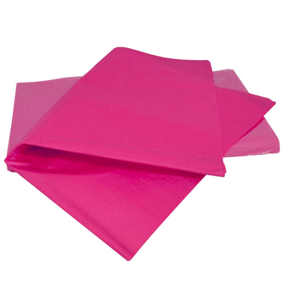 PAPEL SEDA RESMA 500H 50×75CM 18 G FUCSIA MANO 25 HOJAS