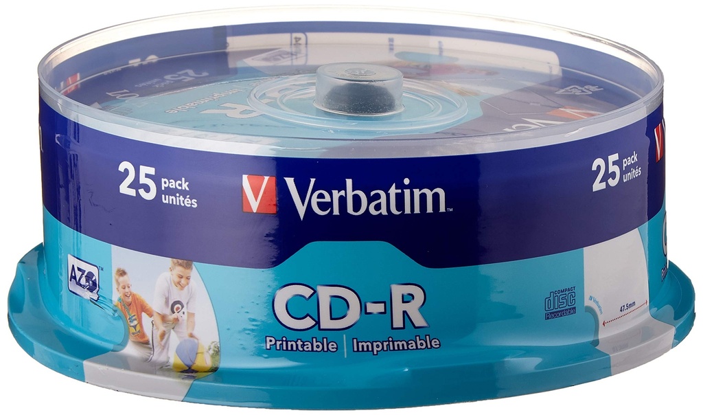 VERBATIM DVD-R 4.7GB 16X TARRINA 25 UNIDADES