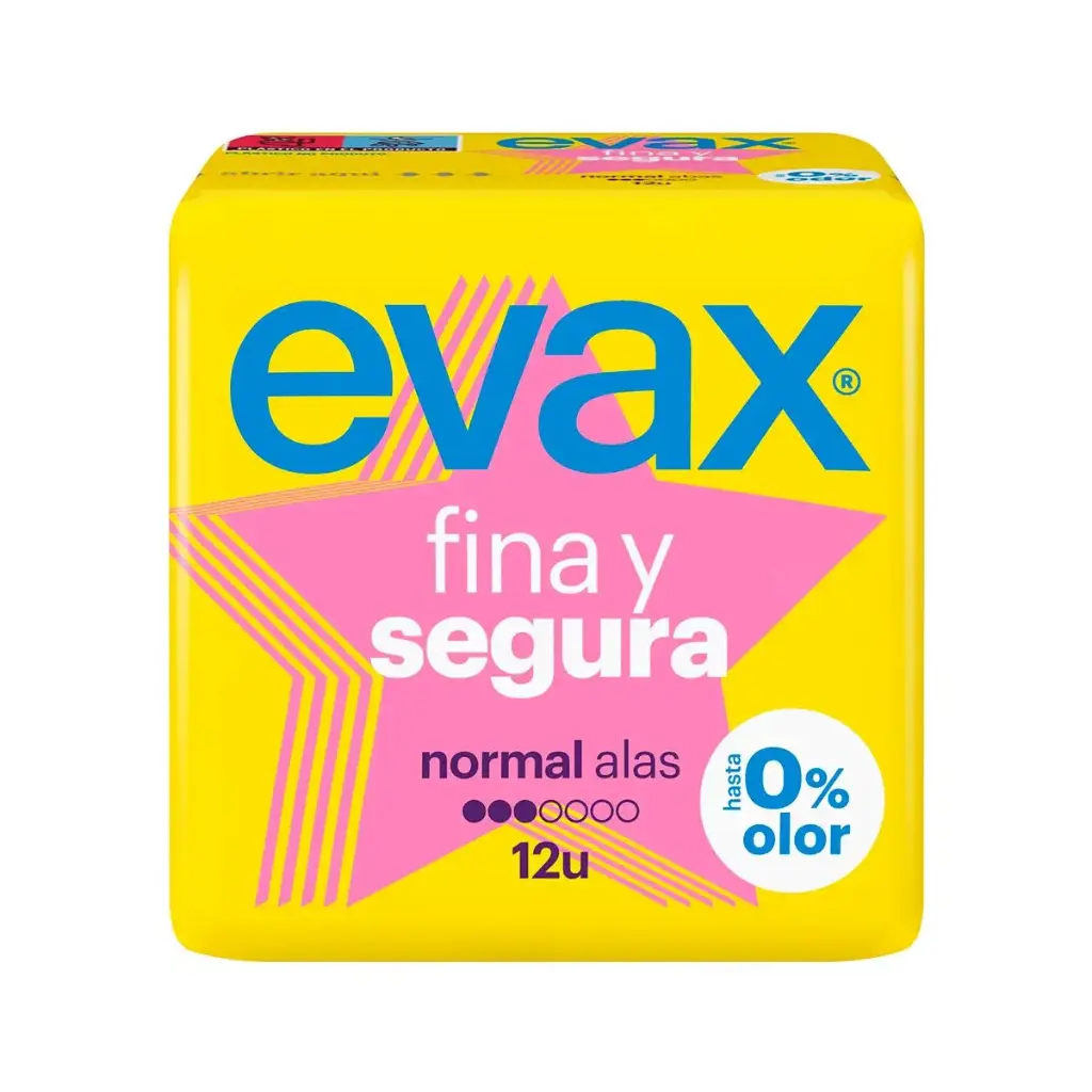 COMPRESAS EVAX ALAS FINA Y SEGURA 12UD