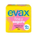 COMPRESAS EVAX ALAS FINA Y SEGURA 12UD