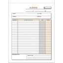 TALONARIO DE ALBARANES 4º DUPLICADO QUÍMICO CATALÁN