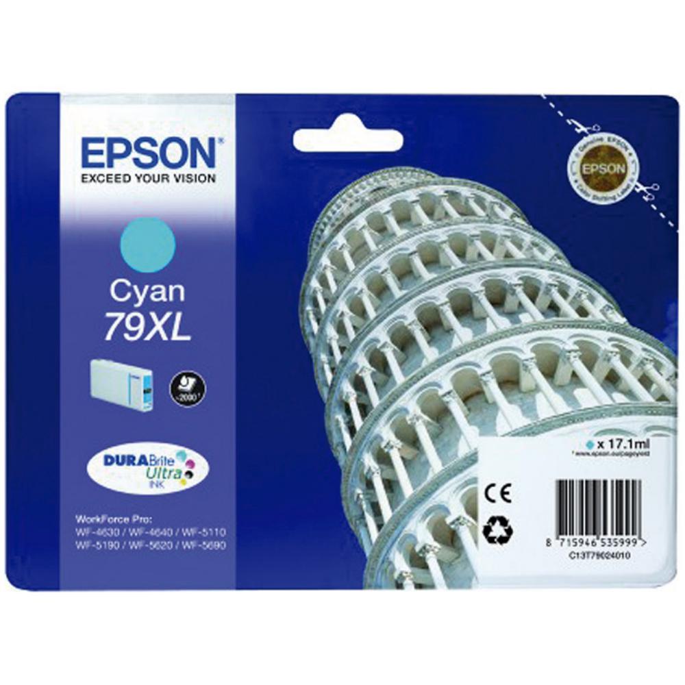 EPSON CARTUCHO CIAN 79XL 2000 PAGINAS WORKFORCE PRO WF-5XXX SERIES