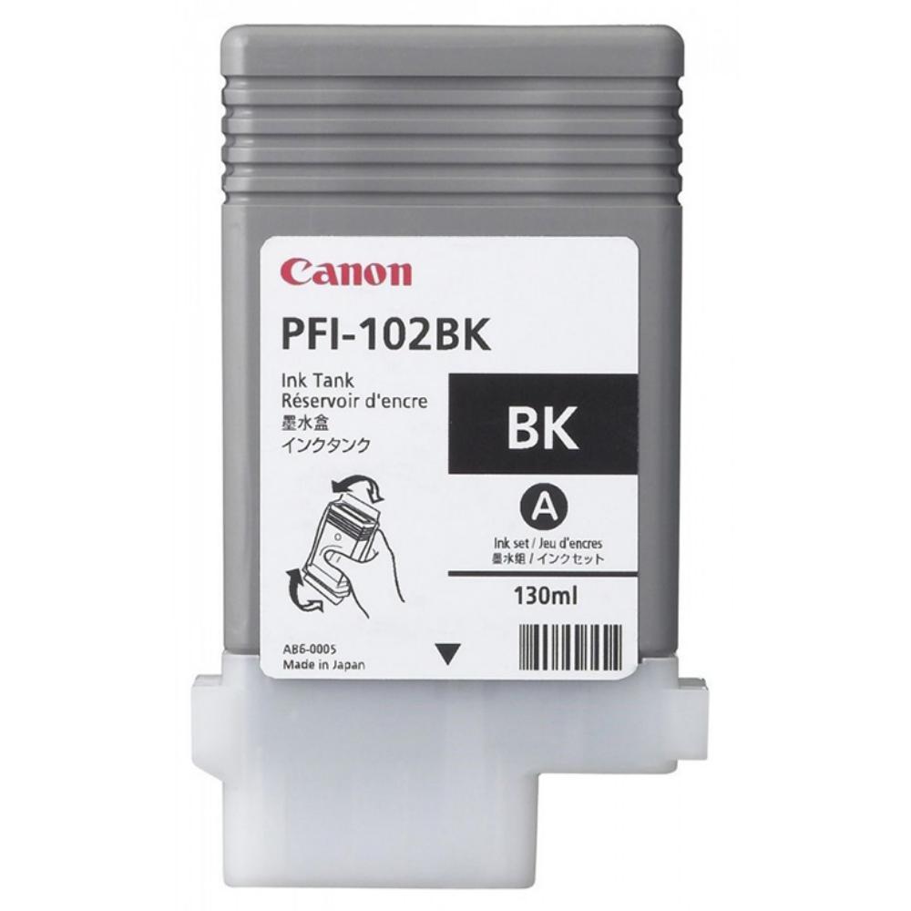 CARTUCHO DE TINTA NEGRO ORIGINAL (INK TANK) CANON PFI-102 BK 0895B001AA