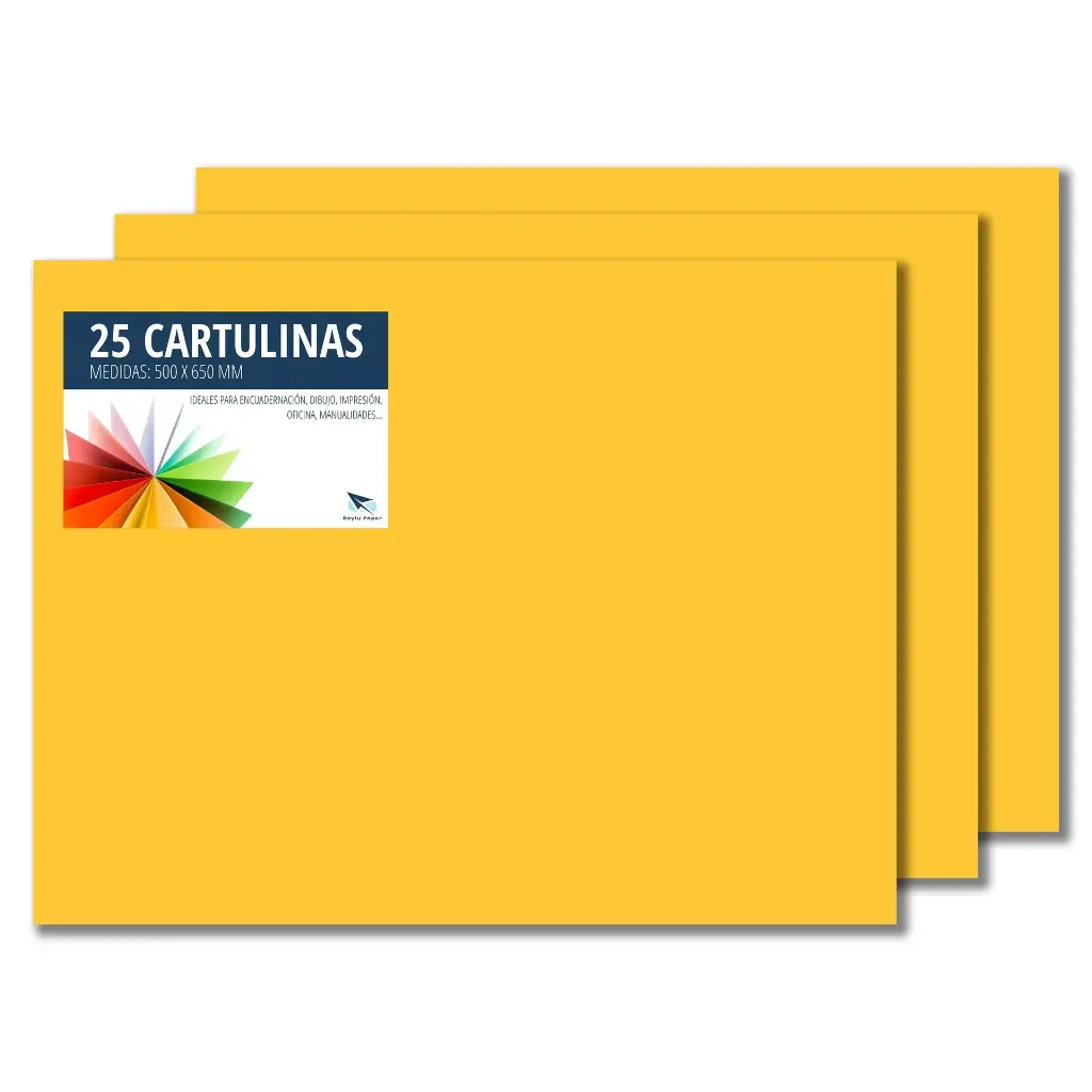 CARTULINA 50×65CM 180 GRAMOS ORO