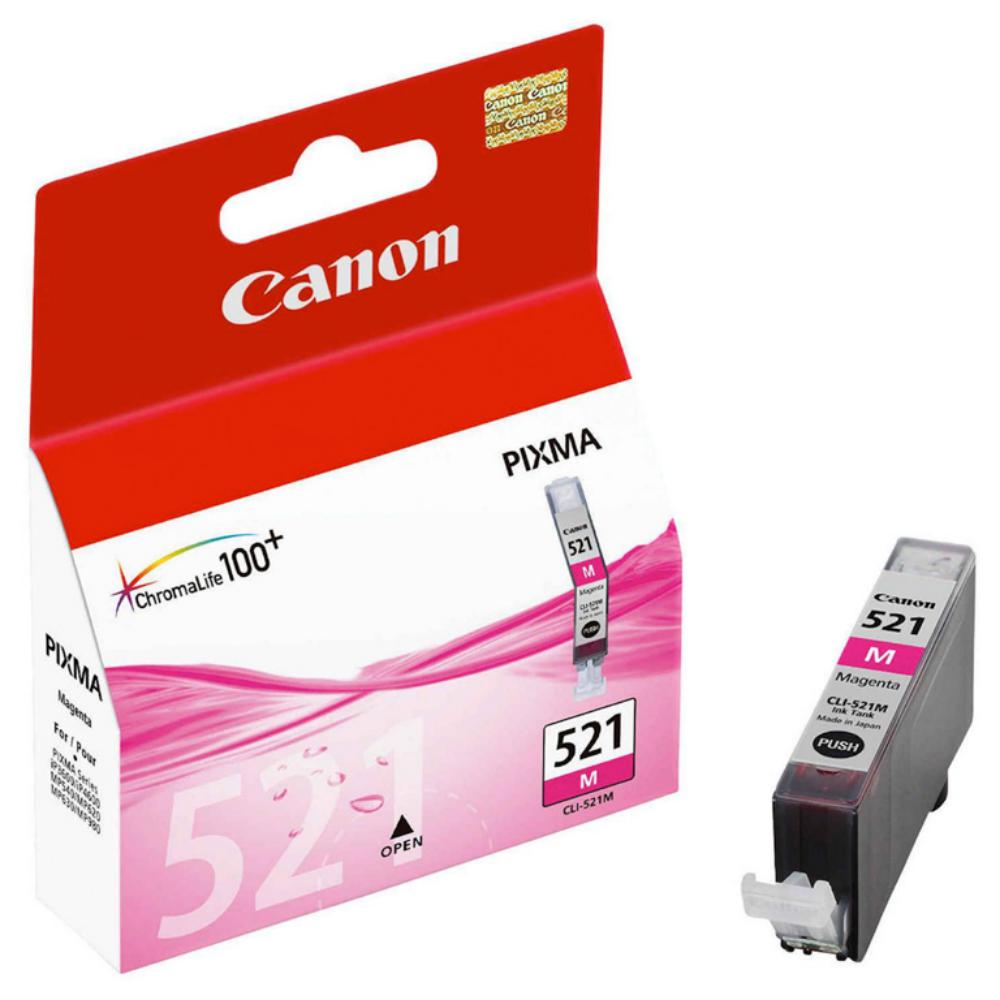 CARTUCHO DE TINTA MAGENTA ORIGINAL CANON CLI-521M 2935B001
