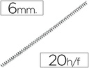 ESPIRALES METAL 06MM NEGRO 4:1