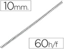 ESPIRALES METAL 10 MM NEGRO 4:1