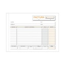 TALONARIO DE FACTURAS LOAN 8º APAISADO DUPLICADO AUTOCOPIANTE