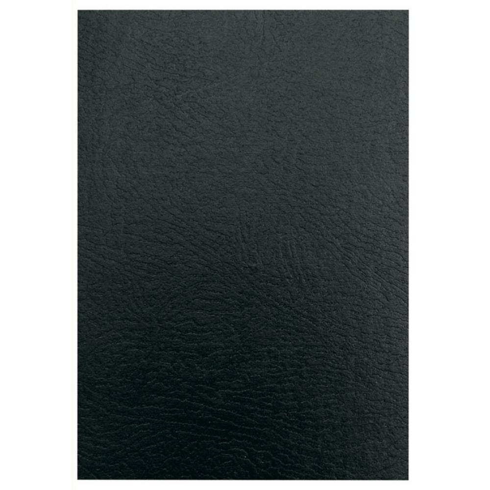FELLOWES PORTADAS CARTÓN SÍMIL PIEL A4 NEGRO 750 MICRAS PACK 50
