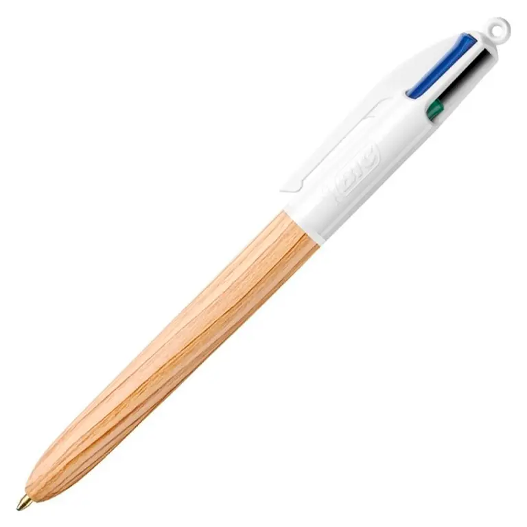 BOLÍGRAFO BIC 4 COLORES WOOD