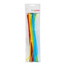 LIMPIAPIPAS CHENILLA COLORES SURTIDOS 4MMX30CM PACK 50U
