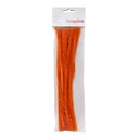 LIMPIAPIPAS CHENILLA NARANJA 4MMX30CM PACK 50U