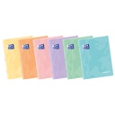 LIBRETA  OXFORD A4 GRAPADA 48 HOJAS 90G CUADRO 4MM TAPAS PASTEL